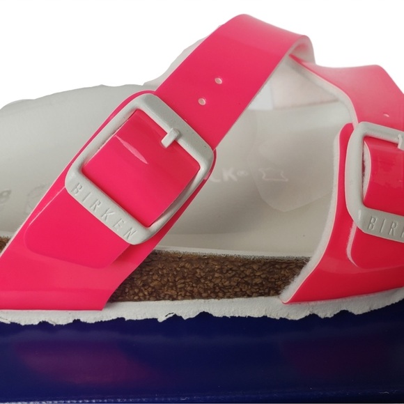 NWT Birkenstock Yao Balance Neon Pink Sandals - Picture 4 of 11